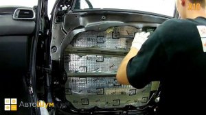 Шумоизоляция дверей Kia Sorento Prime в уровне Премиум. АвтоШум.