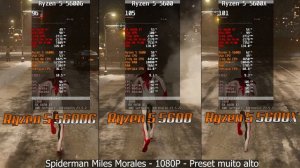 Ryzen 5 5600G vs Ryzen 5 5600 vs Ryzen 5 5600x  - RX 6650 XT Phantom Gaming - Testes em 10 Games