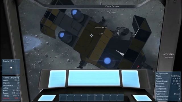I BOARD THE MINING HAULER! [Ep6] - Space Engineers Survival смотреть онлайн