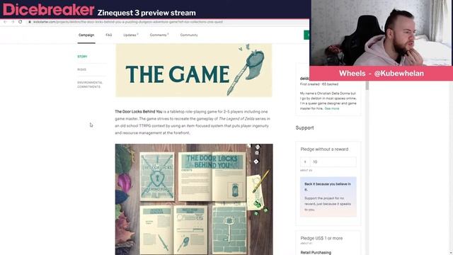 Zinequest 3 preview stream - Dicebreaker Live смотреть онлайн