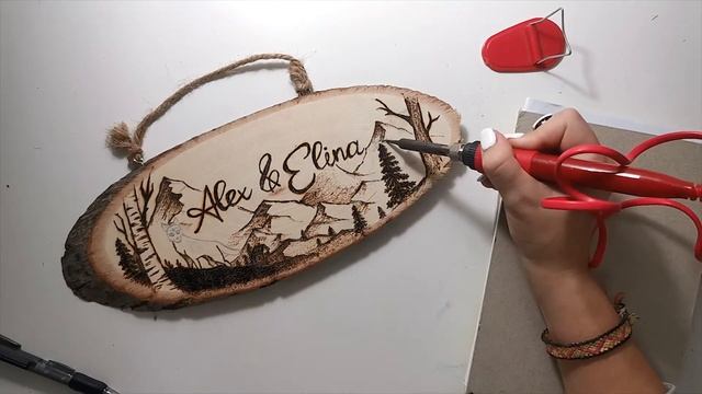 Pyrography Hand Made DOOR SIGN | Выжигание на дереве, табличка на дверь, ручная работа процес работ