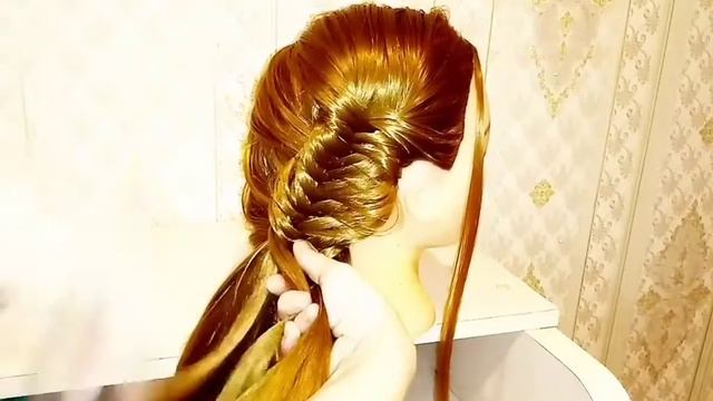 Звездный ТРЕНД/КОЛОСОК/небрежная КОСА набок/Модная Коса/Лёгкая и красивая Коса за 5 минут/hairstyle смотреть онлайн