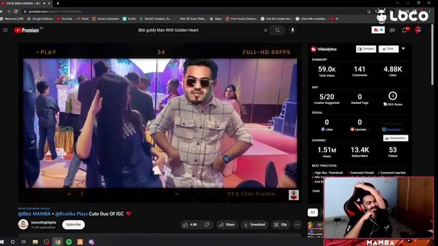 Mamba React to Cute Duo Of IGC|| Mamba +Krutika=❤️#8bitmamba #krutikaplays смотреть онлайн