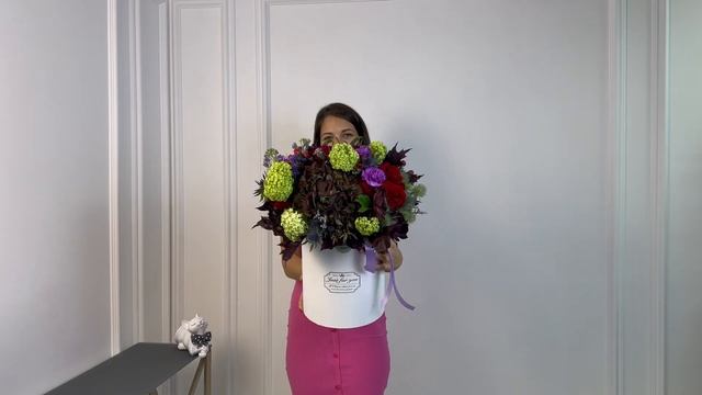 Купить букет в шляпной коробке #26 на FlowBeri ru смотреть онлайн