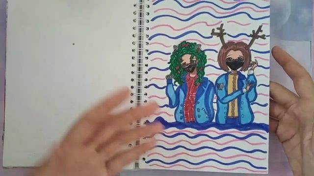 ОБЗОР СКЕТЧБУКА/ аниме рисунки смотреть онлайн