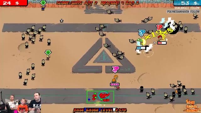 SOOO MUCH ON SCREEN ACTION (Crazy Pixel Streaker) 3 Player Gameplay смотреть онлайн