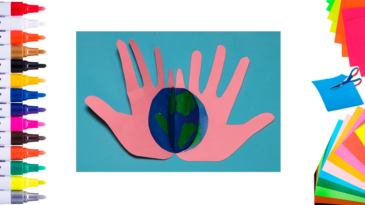 Детские поделки на день Земли своими руками, простые поделки из бумаги в детский сад и в школу смотреть онлайн