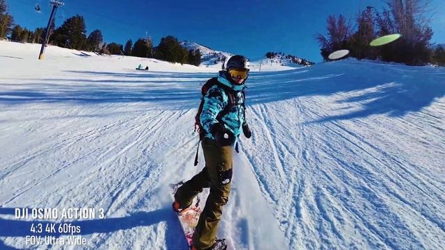 DJI Osmo Action 3 INVISIBLE SELFIE STICK for Skiing & Snowboarding | Mammoth Mountain смотреть онлайн