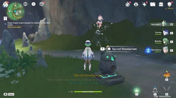 Puzzle Sacred Simulacrum Statue Stalagmite | Part of Butterfly Quest | 4.4 Genshin Impact