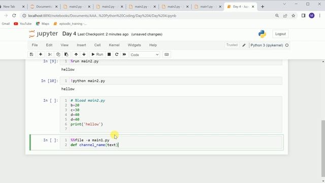 Day 4: Python Magic commands in jupyter notebook | How to save, load and run .py files in jupyter смотреть онлайн