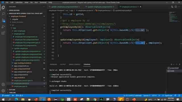 #23 update data using POST rest API with httpclient post request in angular + spring boot crud app смотреть онлайн