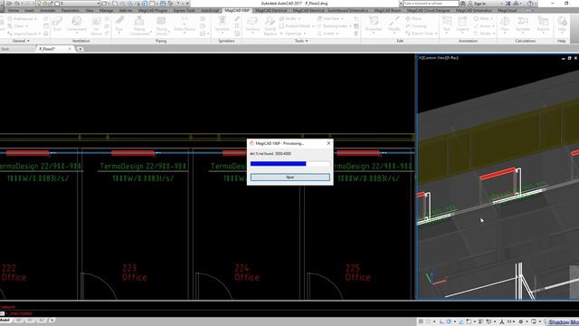 MagiCAD for AutoCAD - Radiator Connections смотреть онлайн
