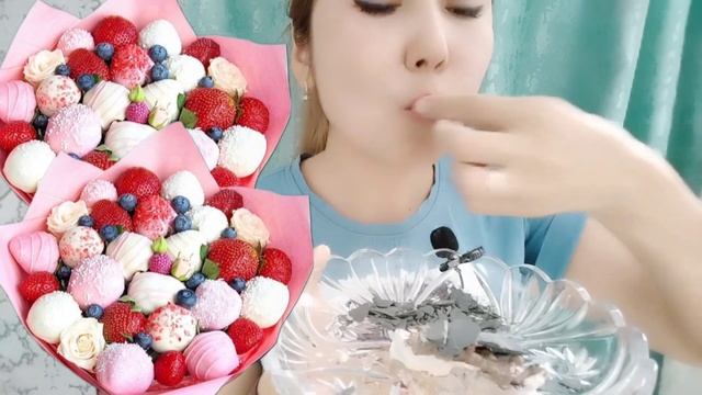 Strawberries In Chocolate??|  ASMR|  Crunch| Клубника в шоколаде??| АСМР| ХРУСТ
