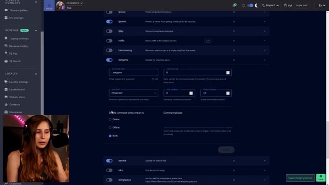 StreamElements Change Game Category Command (For Mods) смотреть онлайн