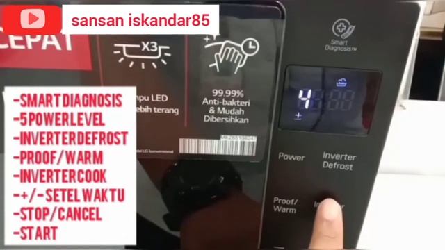 REVIEW MICROWAVE SMART INVERTER LG MS2336GIB смотреть онлайн