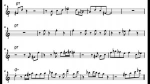 Caravan - Luis Hernandez Tenor Sax Solo Transcription