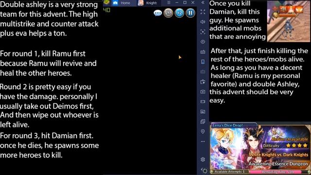 Knights Chronicle White Knights vs Dark Knights Advent Dungeon Guide смотреть онлайн