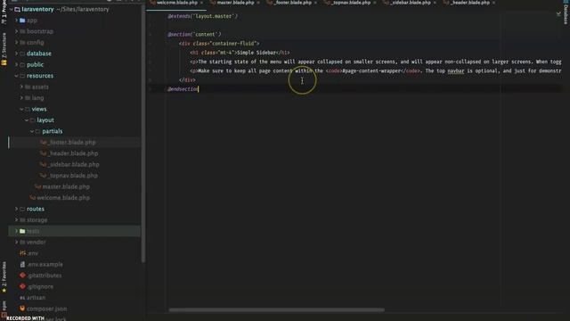 Beginning PHP Laravel - Building an Inventory App - Part 3 (Layout Templating) смотреть онлайн