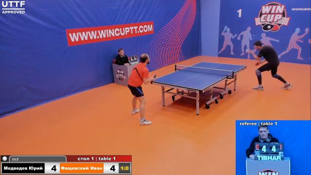 Медведев Юрий 3-0 Фащевский Иван Турнир Восток 4 WINCUP 18.05.21 Прямая трансляция Зал1 смотреть онлайн