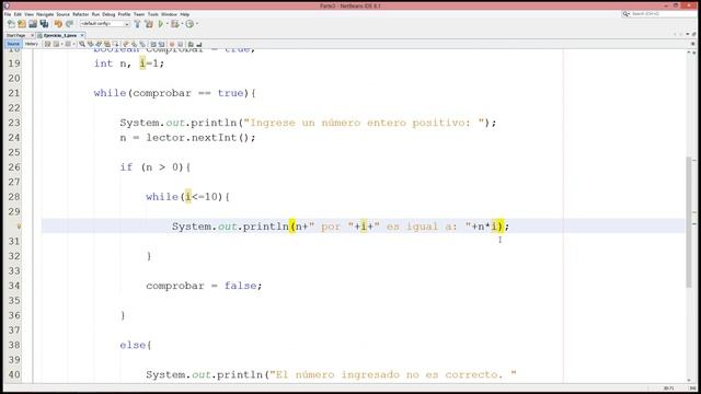 #1 [Java] – Tabla de multiplicar de un número ‘n’ (Ciclo While) смотреть онлайн