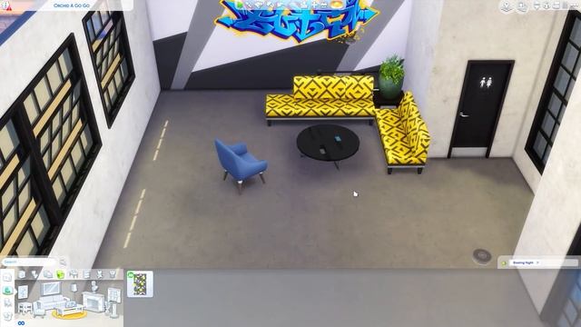 ARTSY INDUSTRIAL BOWLING LOUNGE // Sims 4 Speed Build смотреть онлайн