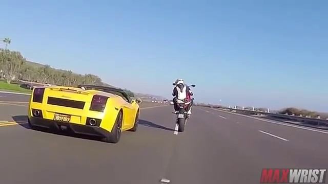 Lamborghini vs BMW S100RR смотреть онлайн