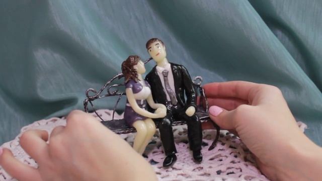 Что подарить на годовщину свадьбы. Фигурки из холодного фарфора. смотреть онлайн