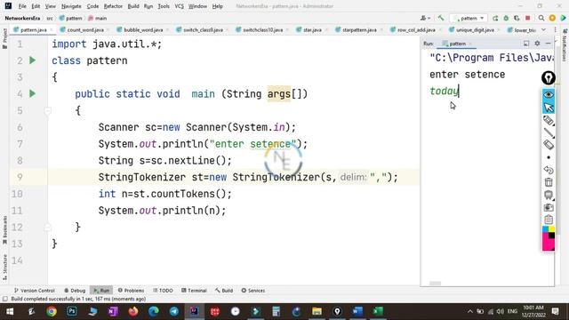 StringTokenizer in Java || StringTokenizer in Hindi || Networkers Era || Kanpur || ISC || Class 12t смотреть онлайн