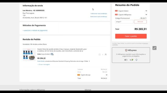 MEGA PROMOÇÃO SURPRESA ALIEXPRESS / REDMI AIRDOTS 2 por R$22 / DT100 PLUS por R$93 смотреть онлайн