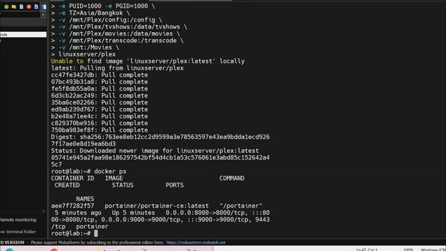 "หา..ไร..ทำ" Ep.23 วิธีลง Plex Media Server ใน Docker บน Ubuntu server 20.14 смотреть онлайн