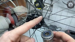 Тех.обслуживание втулки и трещетки заднего колеса велосипеда.