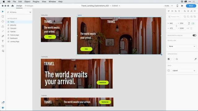 Responsive Resize for Components – Adobe XD Release May 2019 | Adobe Creative Cloud смотреть онлайн