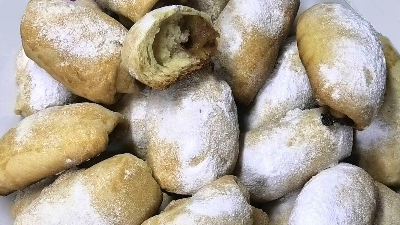 Яблочные трубочки. Печенье к чаю с яблоками. Приготовить быстро