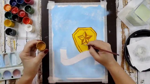 Открытка к 23 февраля / рисунок гуашью смотреть онлайн