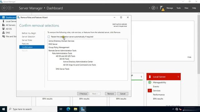 How to Demote Active Directory !! Completely Removal AD+DNS in Windows Server 2022 !! Step By Step смотреть онлайн