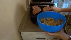 Tefal Optigrill и свиной стейк
