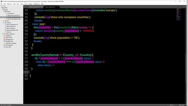 Angular 2 - Sort Data - Geonames project - Part 2 смотреть онлайн