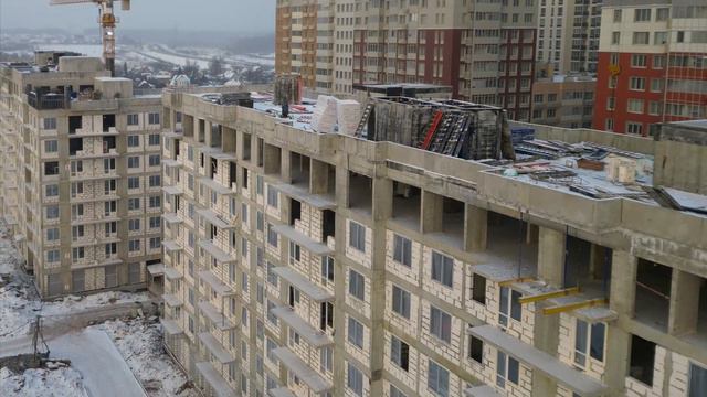 Ход строительства ЖК "Скандинавский" (январь 2023) смотреть онлайн