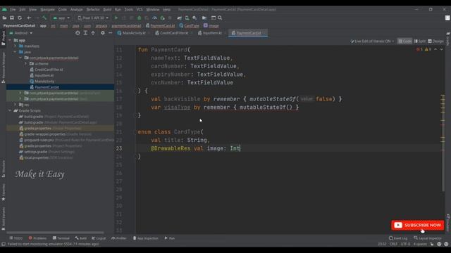 How to Implement Payment Card Detail in Jetpack Compose | Android | Kotlin | Make it Easy смотреть онлайн
