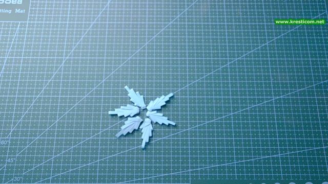 Рождественская снежинка. Christmas snowflake. スノーフレークは、紙製 смотреть онлайн