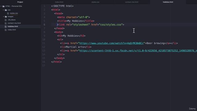 034 External CSS смотреть онлайн