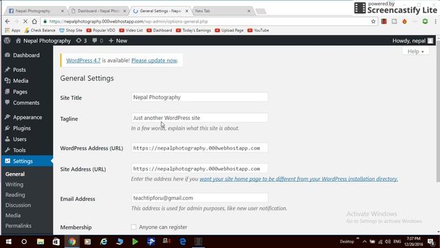How To Remove 'just another wordpress site' Tagline On WordPress смотреть онлайн