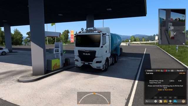 Euro Truck Simulator 2 Gameplay new profile day 14 version 1.48.2.0 Chlorine Trailer Delivery смотреть онлайн