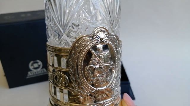 Серебряный подстаканник Георгий Победоносец 1021ПС00006 смотреть онлайн