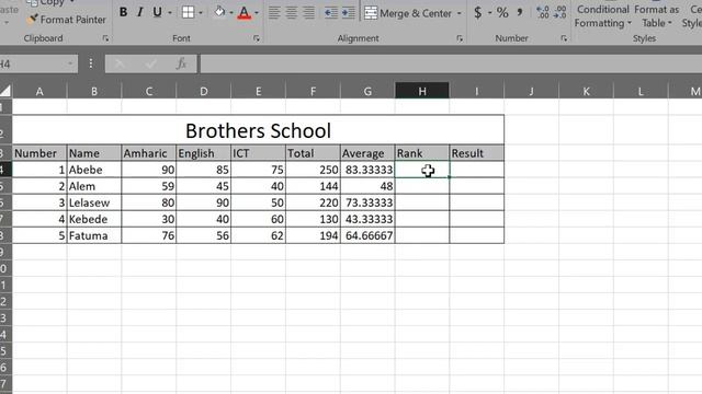 Excell Tutorial on how to find Total Average, Grade, Rank etc. смотреть онлайн