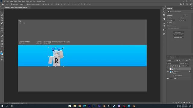 (Tutorial) How to make A Awesome Roblox YT Banner (Roblox) смотреть онлайн