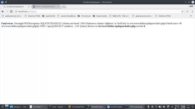 121 - PHP PDO: Consultas de Extracción de Columnas - PDO::FETCH_COLUMN [PHP 7 - ] смотреть онлайн