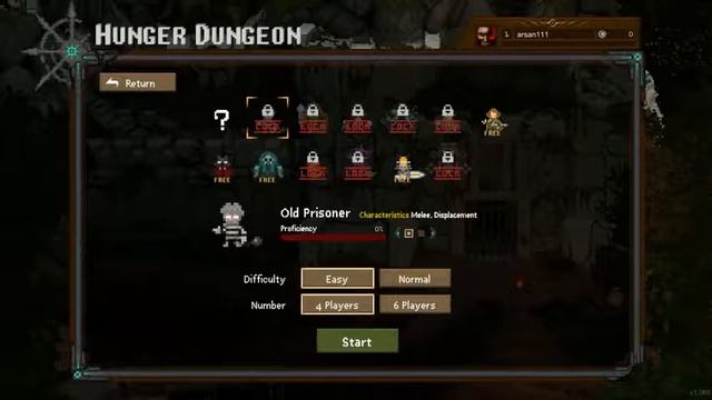 Hunger Dungeon ׃ Обзор игры Первый взгляд Пиксельная RPG смотреть онлайн