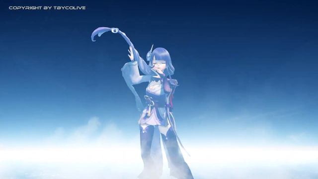 MMD Giantess - Raiden Shogun [Growth Dance] смотреть онлайн