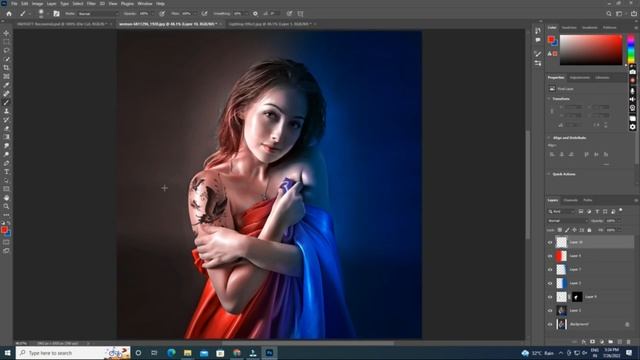 Technique for Portrait Dual Lighting Effect In Photoshop || light effect Photoshoot | VSL Productio смотреть онлайн